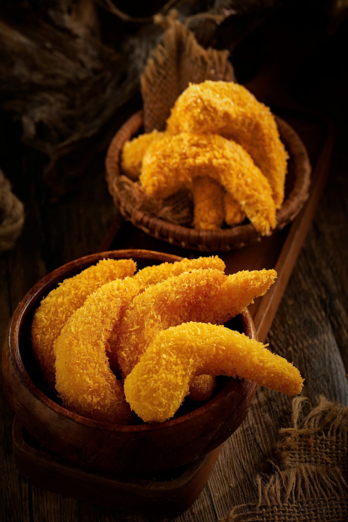 Frozen Raw PD Breaded Popcorn Vannamei Shrimps